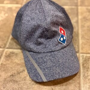 Dominos Pizza Gear Employee Uniform Hat Blue Heather Reflective XL Baseball Cap